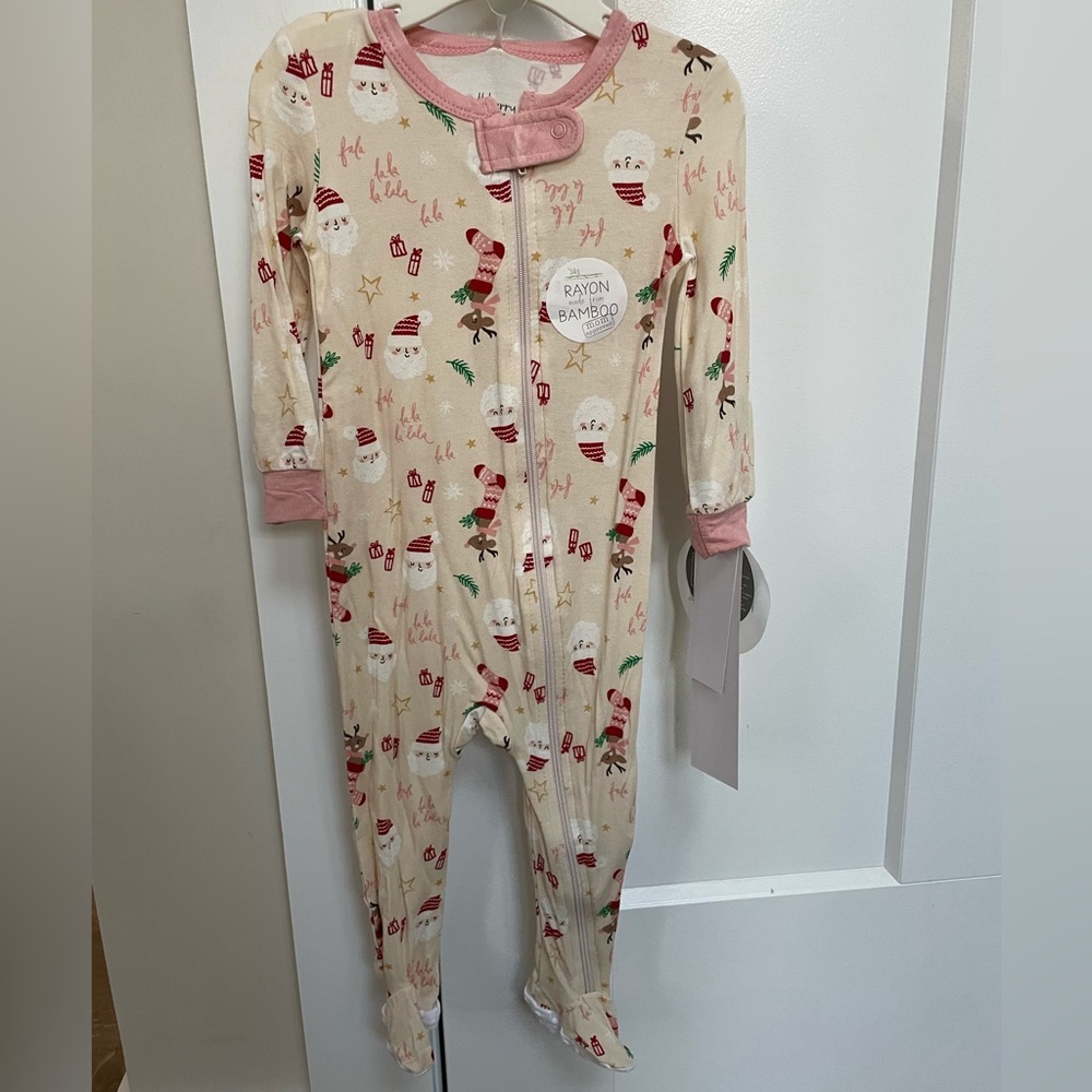 Christmas Bamboo Zippy Footie PJ